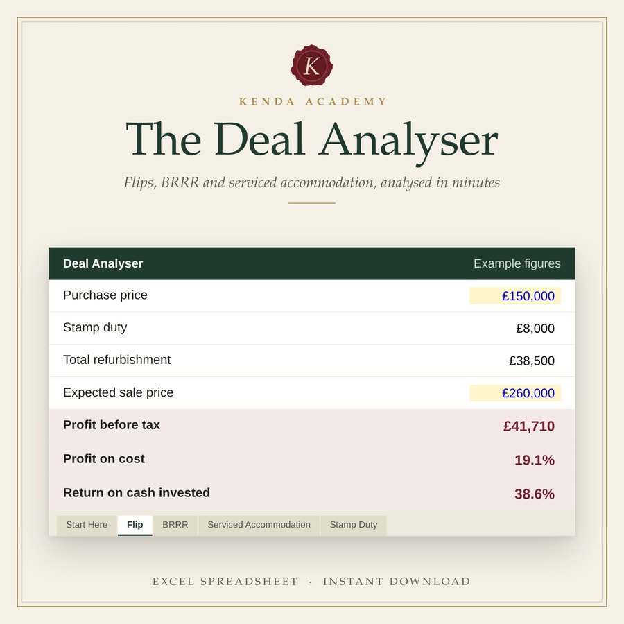 The Deal Analyser preview