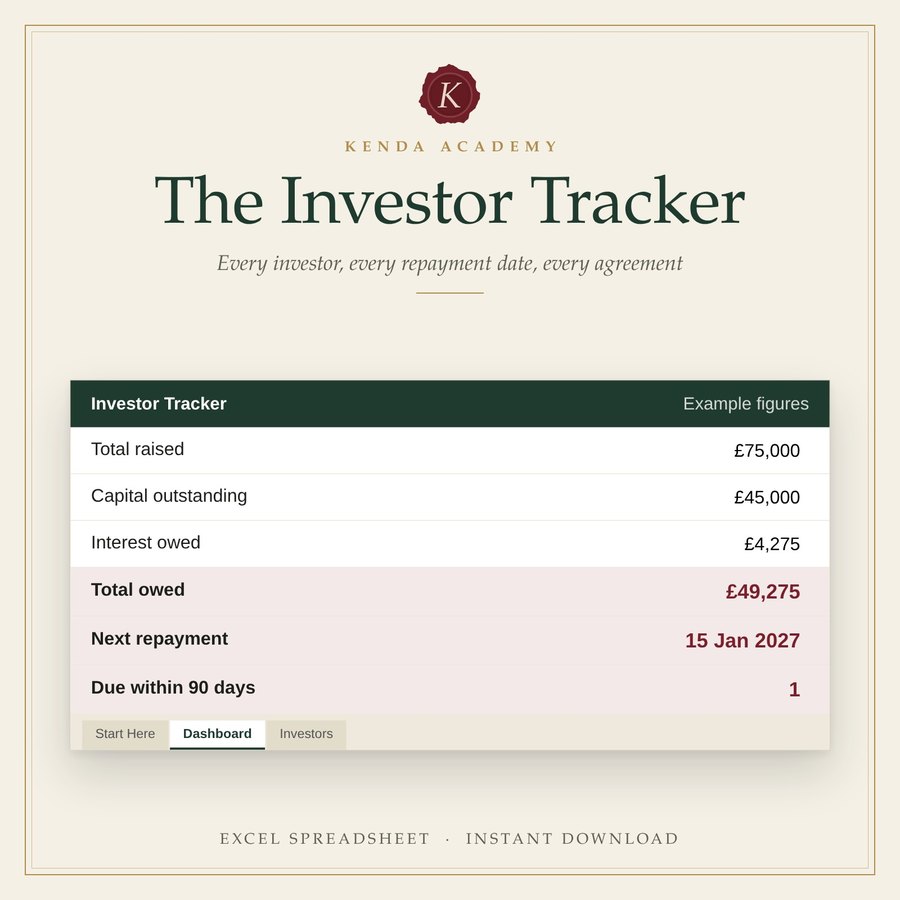 The Investor Tracker preview